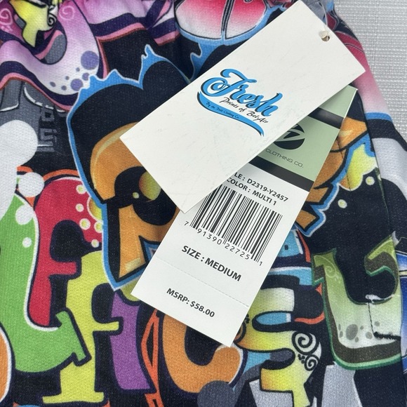 Fresh Prints of Bel-Air Graffiti Drawstring Joggers Size‎ Medium New - Picture 3 of 7